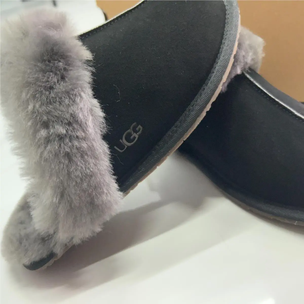 UGG shoes - UGG Australia Scuffette - Australia Scuffette - Black Gray 8