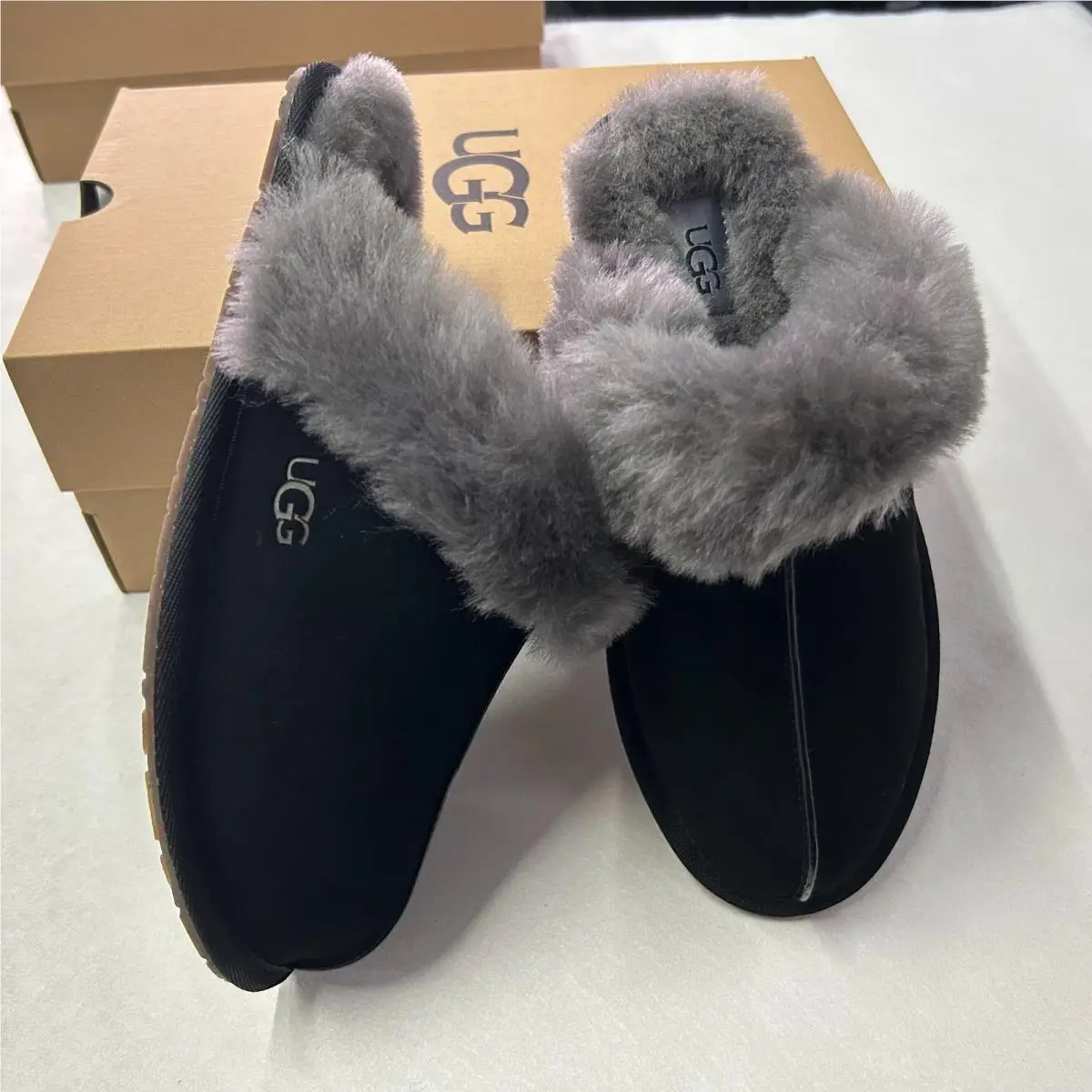 UGG shoes - UGG Australia Scuffette - Australia Scuffette - Black Gray 0