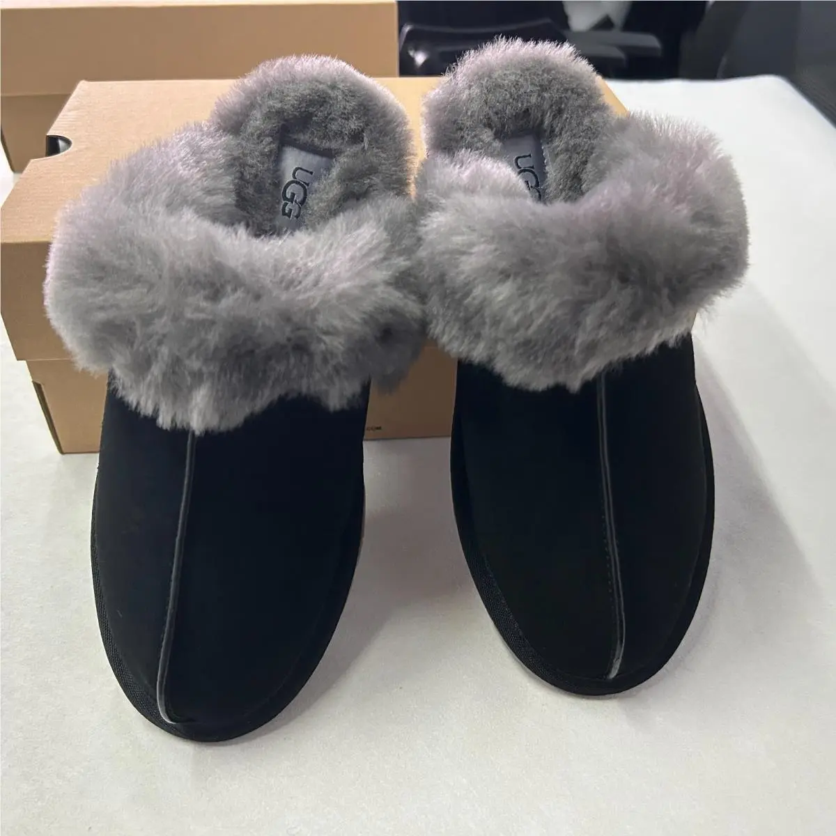 UGG shoes - UGG Australia Scuffette - Australia Scuffette - Black Gray 9