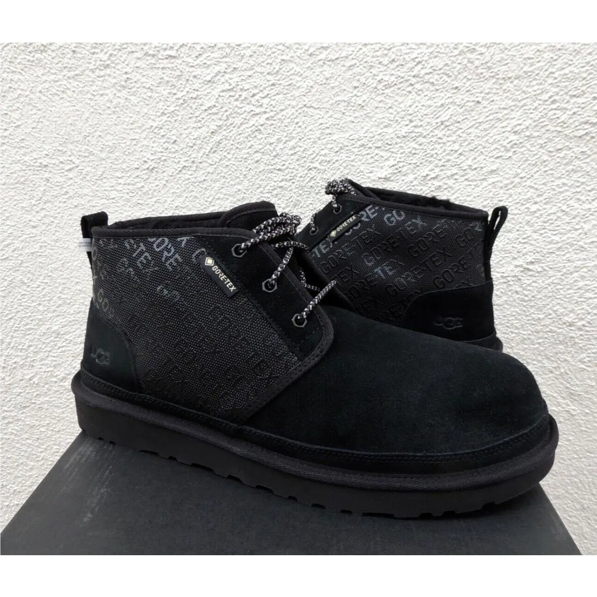 Ugg Black Neumel Goretex Waterproof Suede Ankle Boots Men US 7/ Eur 40