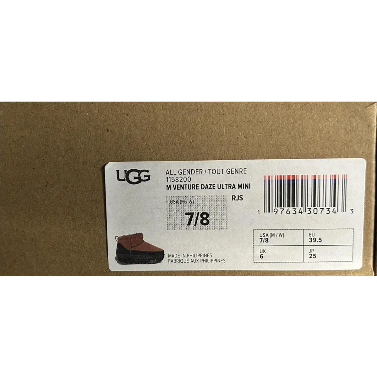UGG shoes - UGG Venture Daze Ultra Mini Boot - Red Jasper/ Black (UPC: 197634307343) 5