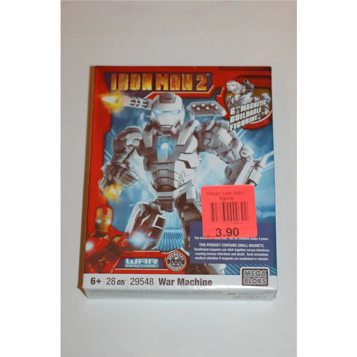 Mega Bloks 29548 Marvel Iron Man 2 War Machine 6 Inch Magnetic Buildable Figure