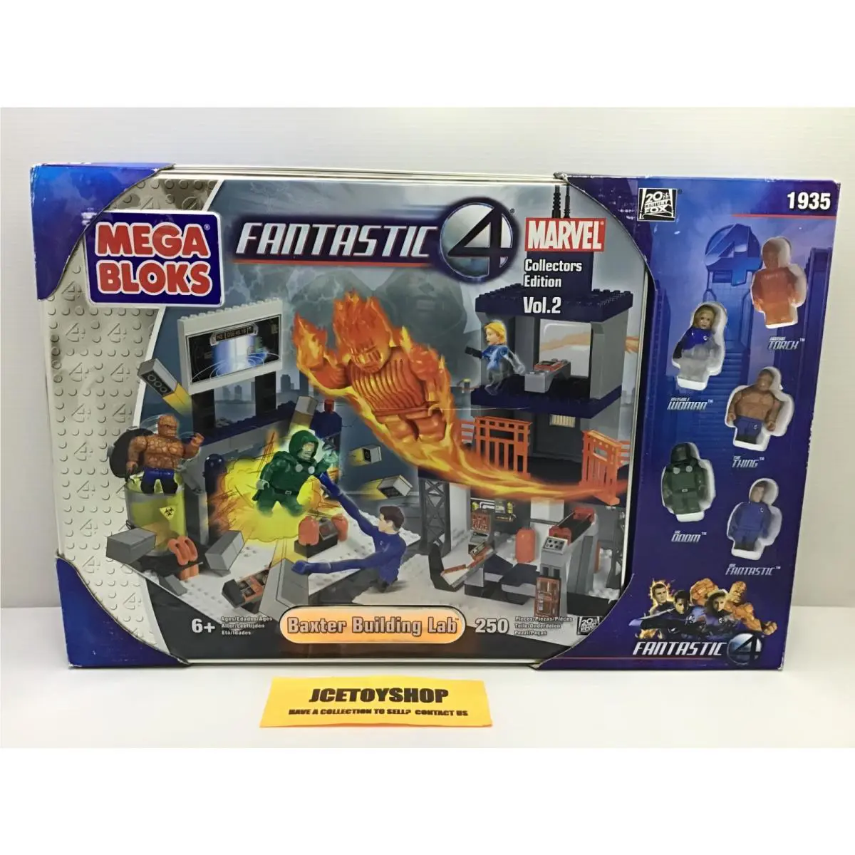 2005 Mega Bloks Fantastic 4 - Baxter Building Lab - CE Vol. 2 - 250 Pcs Misb