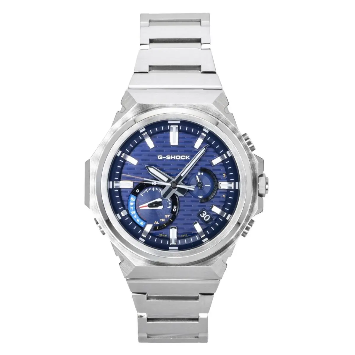 Casio G-shock Stainless Steel Blue Dial Solar Sports GST-B1000D-2A Men`s Watch