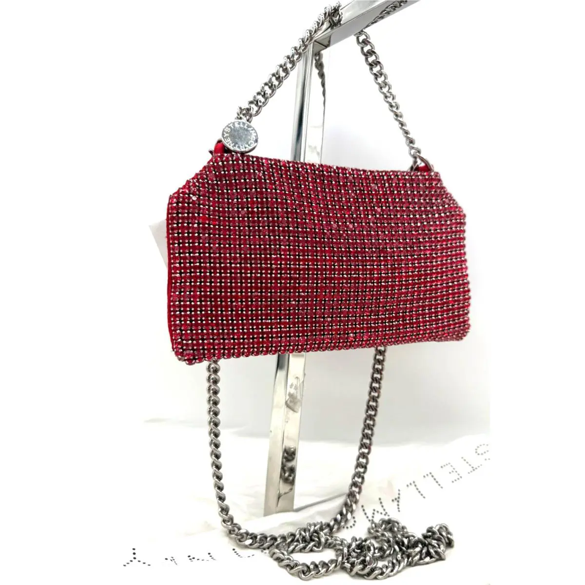 Stella Mccartney Falabella Crystal Embellishment Top Handle Crossbody