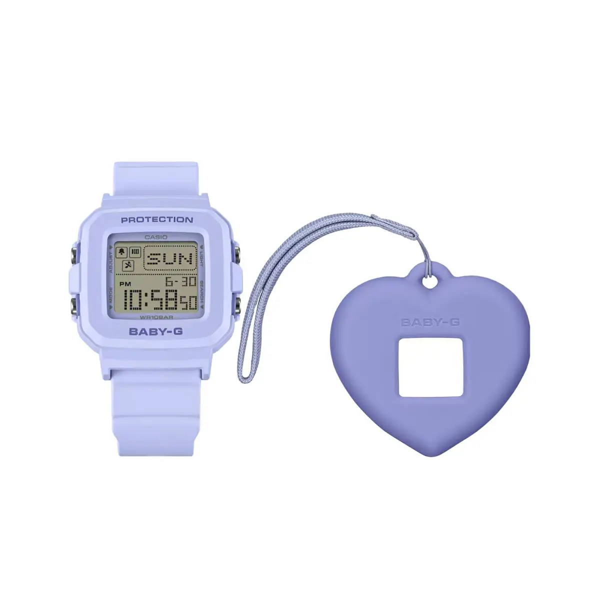 Casio Baby-g +plus Digital Heart Purple Mix `n Match Womens Watch BGD10KH-2B