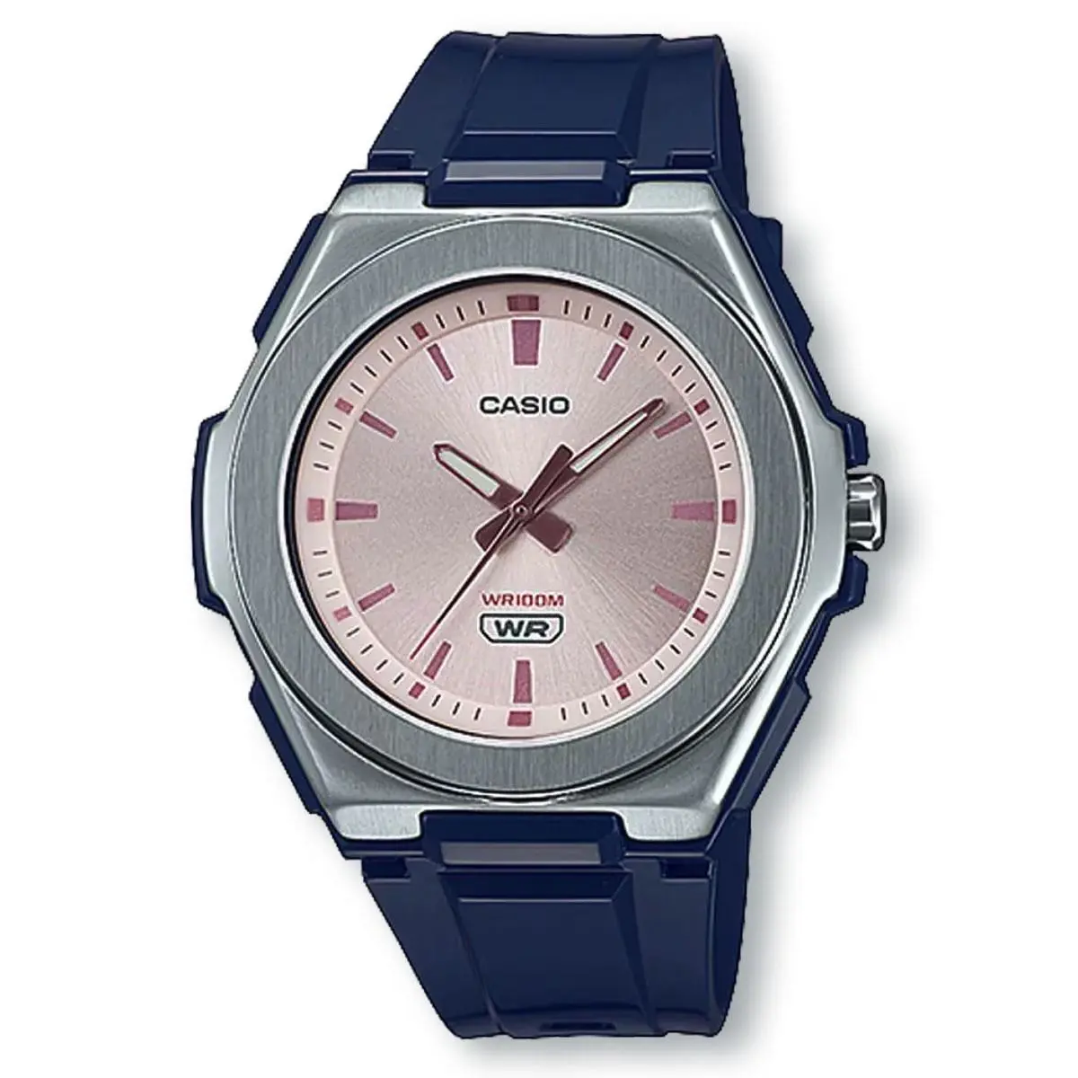 Casio LWA300H-2E Analog Sports Casual Watch Pink/silver/navy