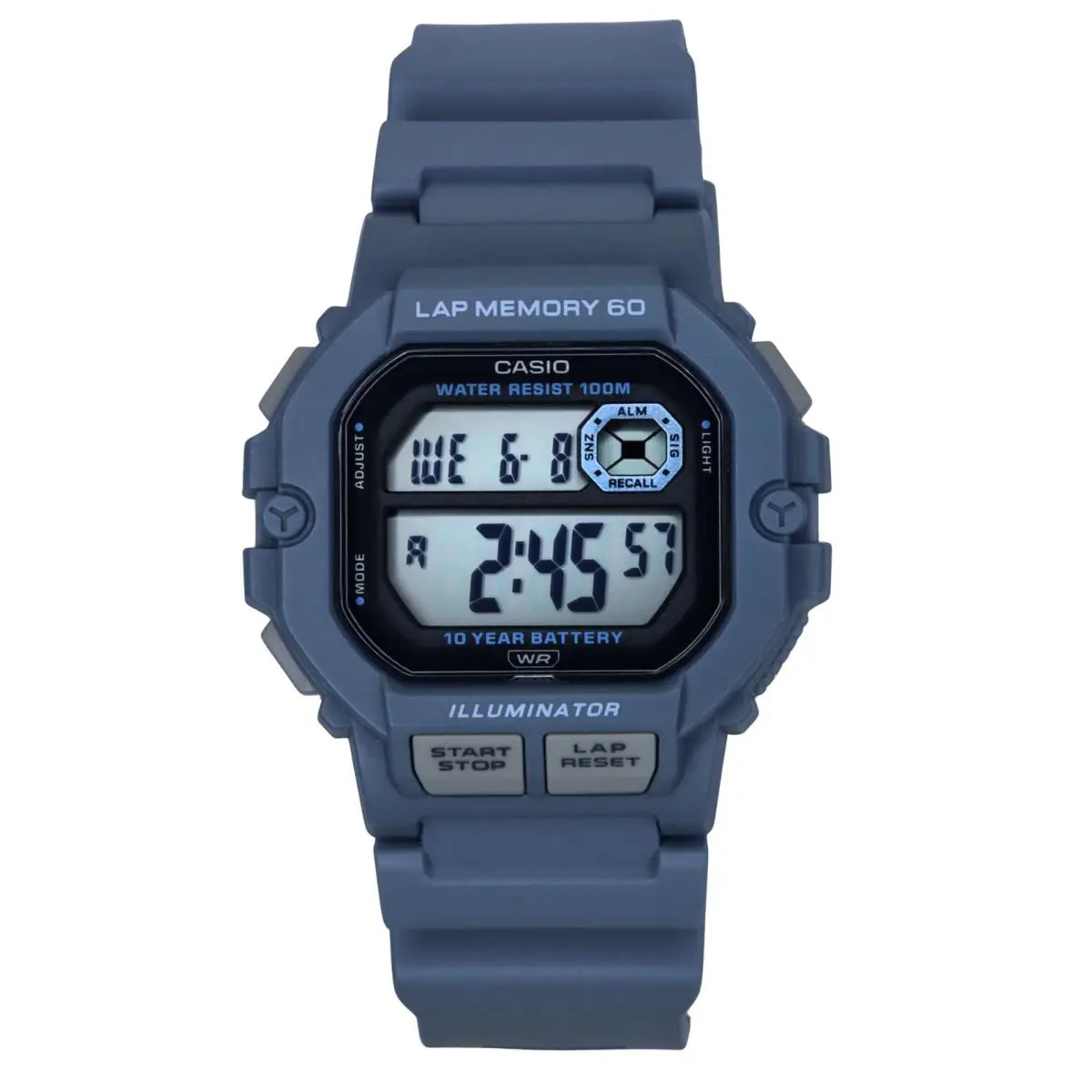 Casio Standard Digital Resin Strap Quartz WS-1400H-2AV 100M Men`s Watch