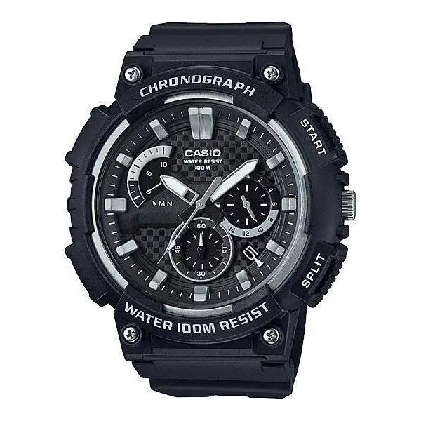 Casio MCW200H-1A Retrograde Chronograph Sports Watch Black