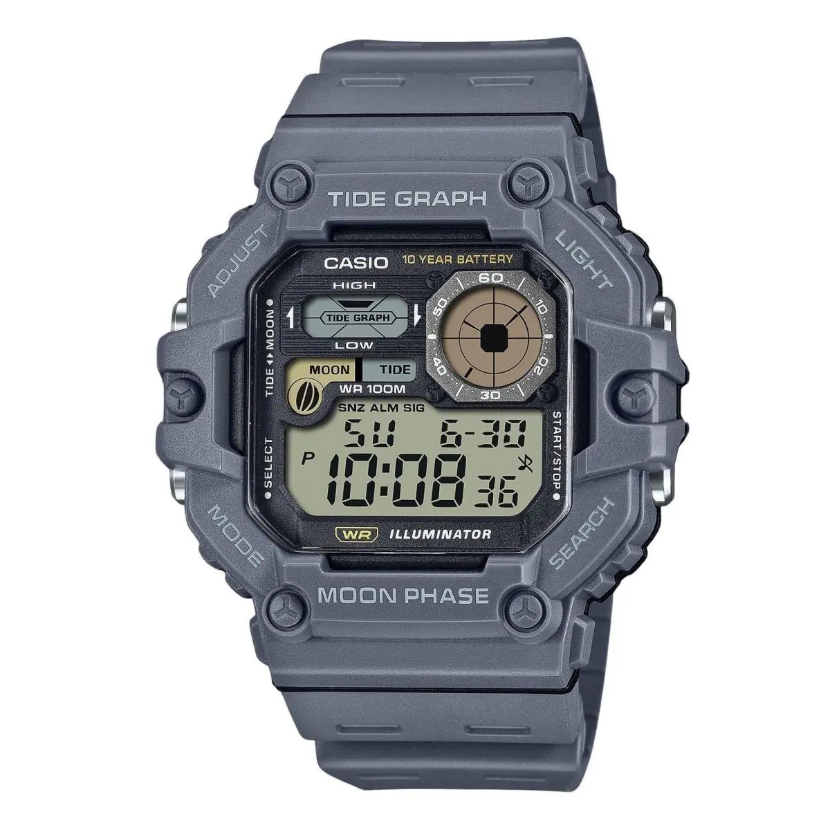 Standard Digital Graph Sports Quartz 100M Men`s Watch WS-1700H-8AV by Casio