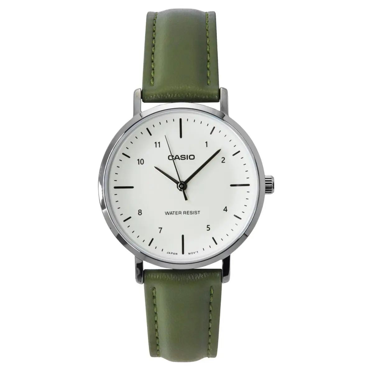 Casio Standard Analog Leather Strap Beige Dial Quartz LTP-VT03L-3B Women`s Watch