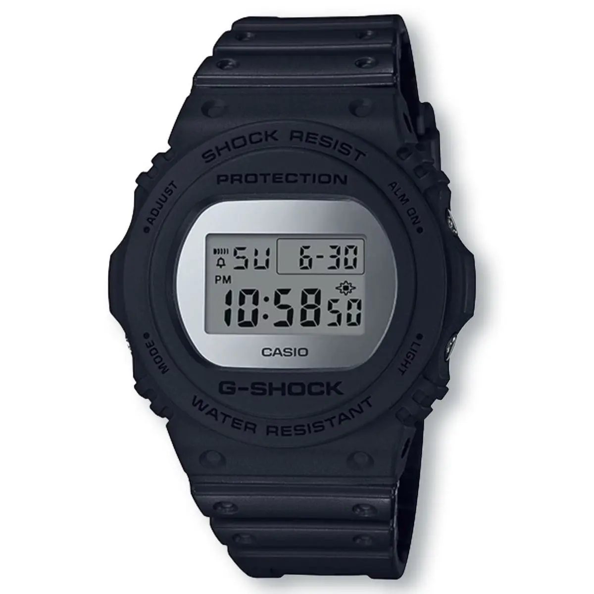 Casio G-shock 5700 Series DW5700BBMA-1 Metallic Mirror Face Watch Silver