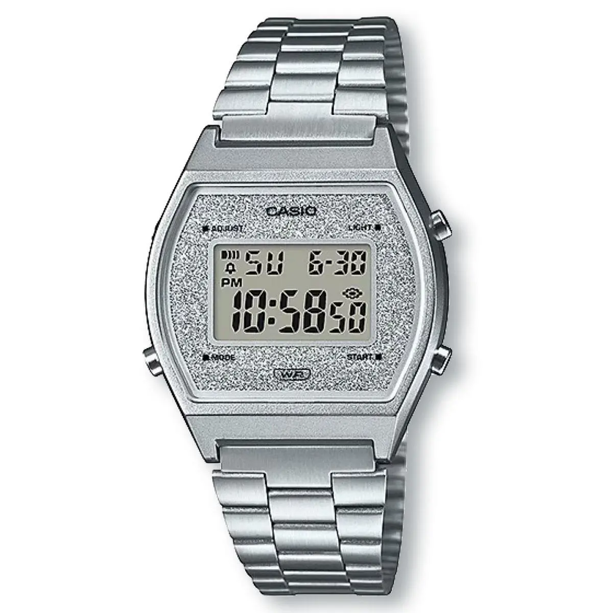 Casio B640WDG-7 Unisex Glitter Face Casual Watch Silver