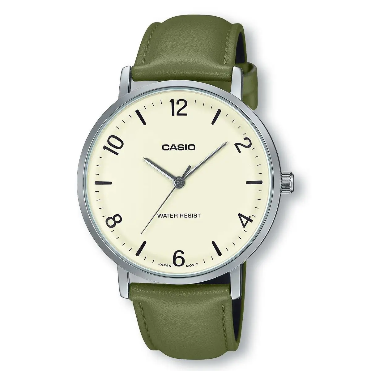 Casio MTPV003L-7B Quartz Simple Easy to Read Watch Green