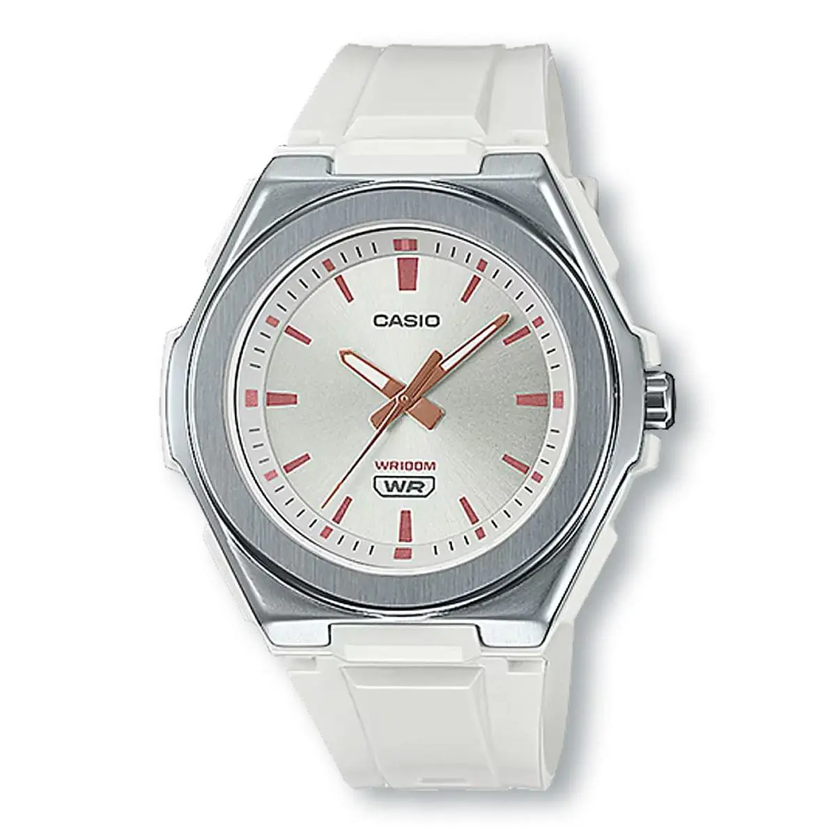 Casio LWA300H-7E Analog Sports Casual Watch White/silver
