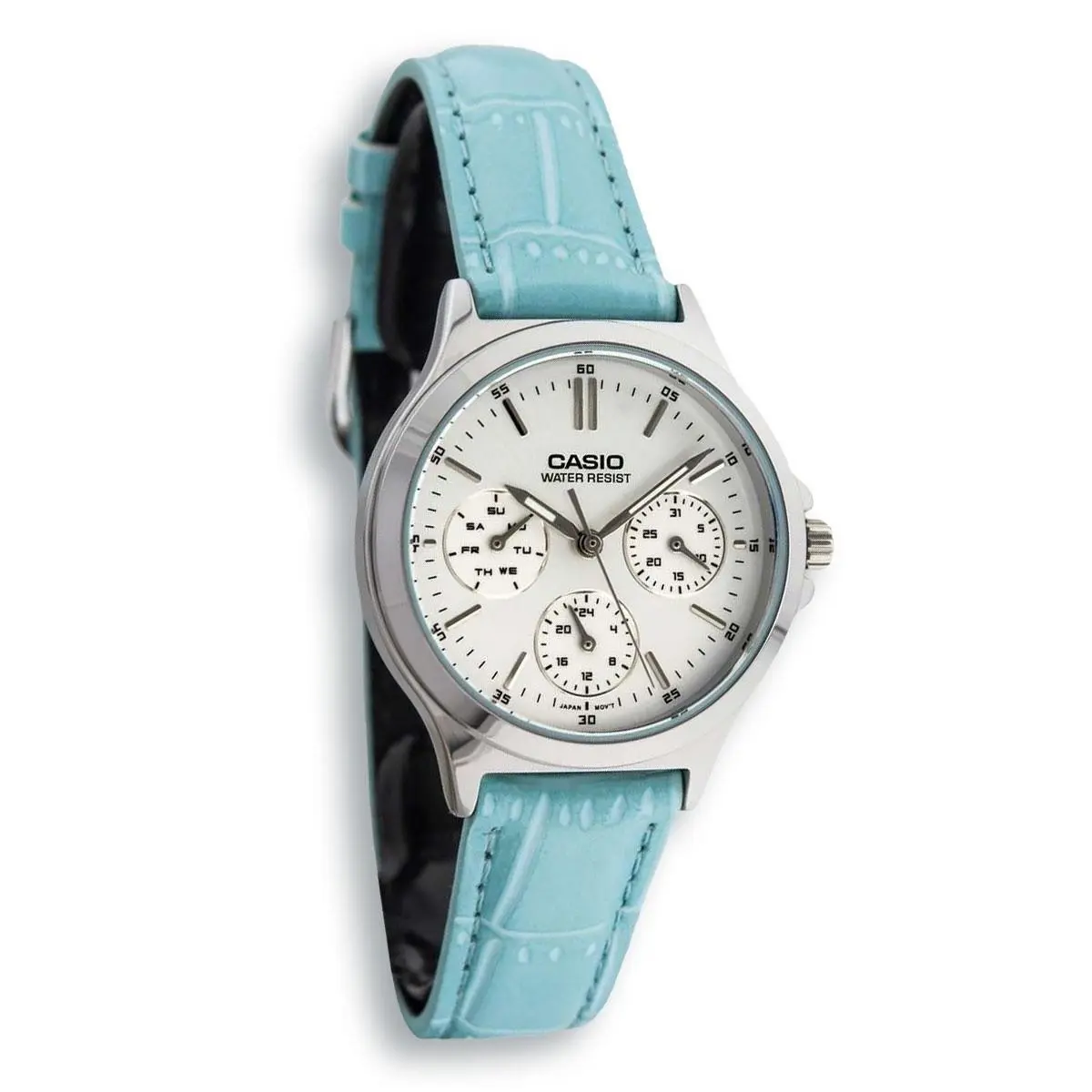 Casio LTPV300L-2A Classic Analog Leather Band Watch Blue/silver