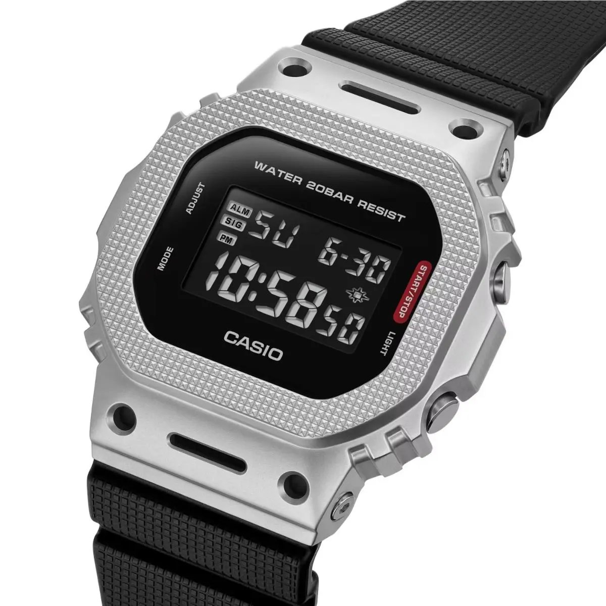 G-shock G-steel GM5600M-1A Mens Black Silver Digital Watch by Casio