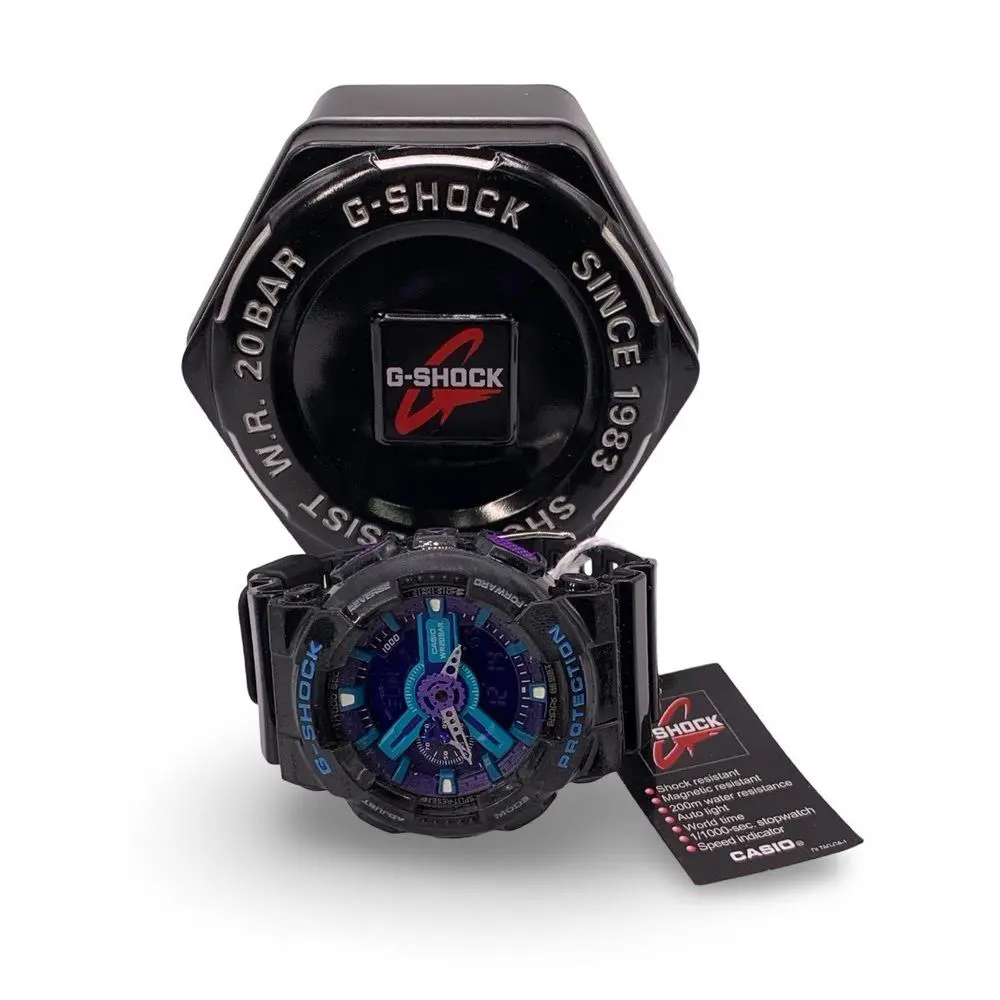 G-shock GA-110HC Men s Wristwatch Hyper Color Digital Blue / Purple by Casio