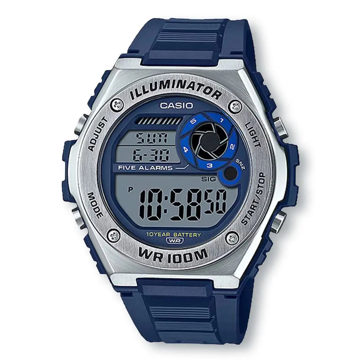 Casio MWD100H-2A Heavy-duty Stainless Steel Sport Watch Blue