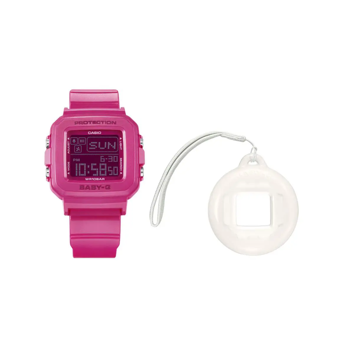 Casio Baby-g BGD10K-4 Plus Pink Digital Girl`s Watch - Dial: Pink, Band: Pink, Bezel: Pink