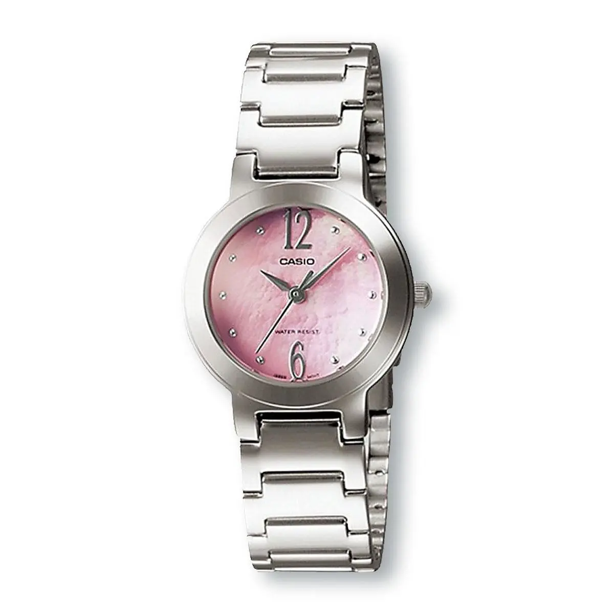 Casio LTP1191A-4A1 Analog Stainless Steel Watch Pink Mother of Pearl Dial