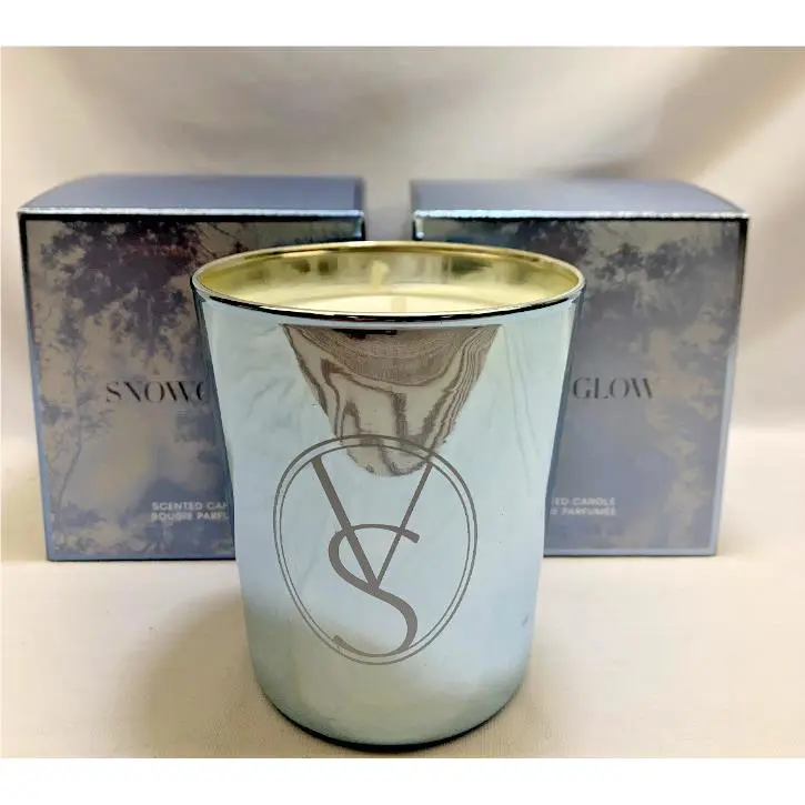 2 Snow Glow Scented Candle Victoria`s Secret 8.4 oz
