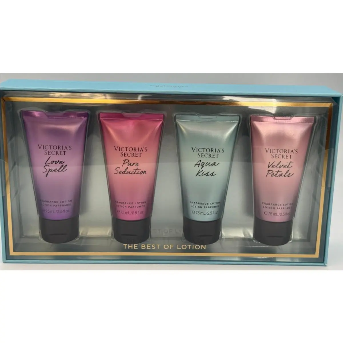 Victoria`s Secret The Best Lotion Gift Set Pure Seduction Love Spell Aqua Kiss