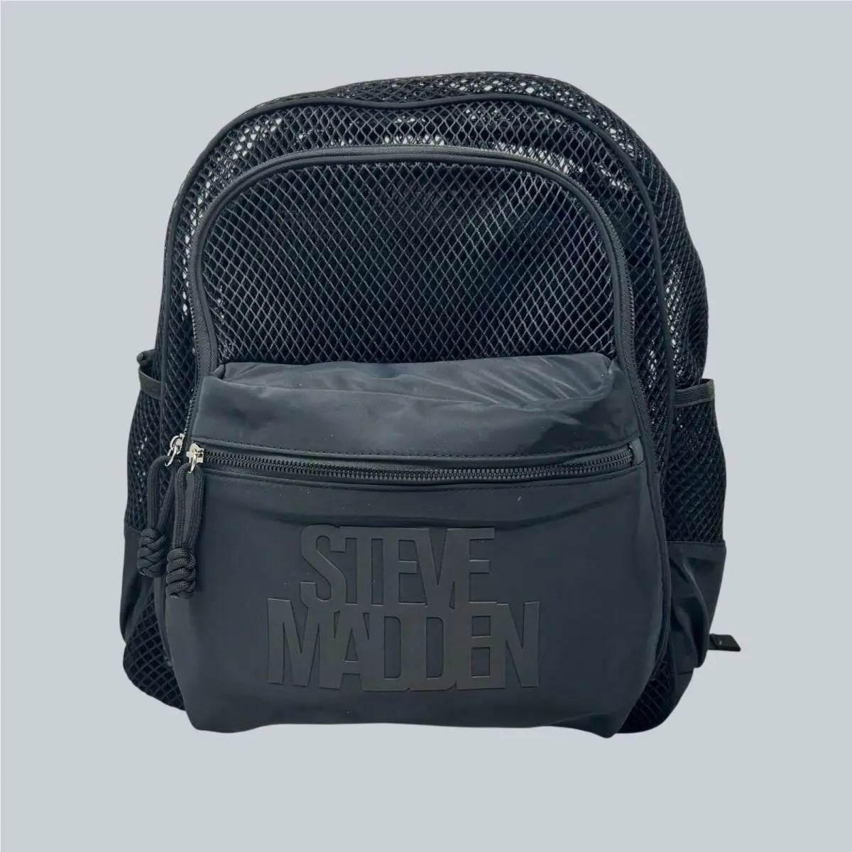 Steve Madden Bsuki Mesh Backpack W/laptop Case- Black
