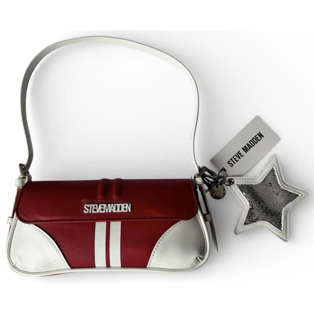 Steve Madden Bag Bglobe Chevy Red Sporty Shoulderbag Candy Striped