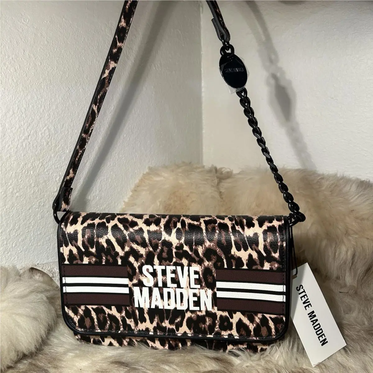 Steve Madden Bfarr Shoulder Bag - Leopard Print