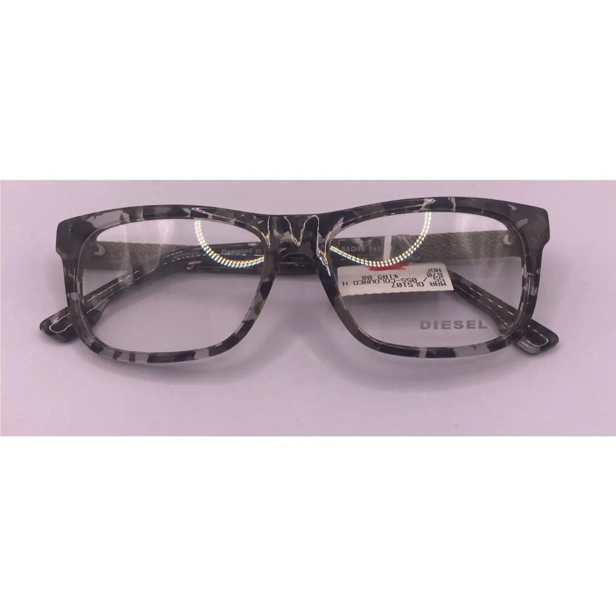 Diesel Frames Only Eyeglasses DL5107 COL.055 Green Green Camo 55-16-145