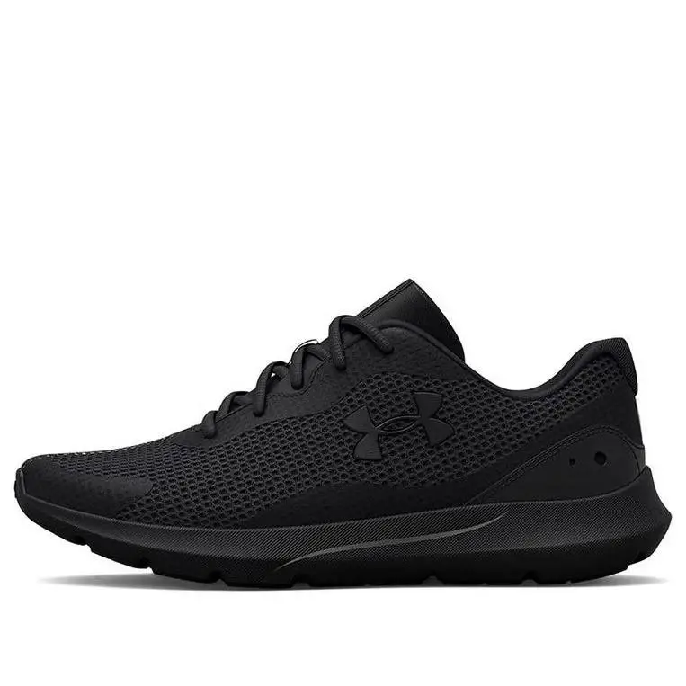 Under Armour Surge 3 Comfort Running Shoes Training Sneaker Men`s 3024883-002 - Black/Black/Black