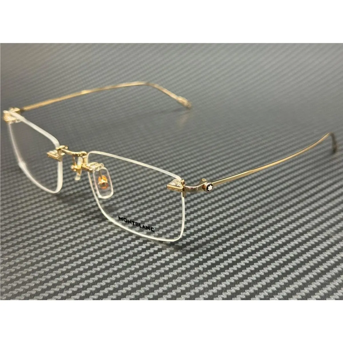 Montblanc Mont Blanc MB0241O 002 Gold Men`s Medium 54 mm Eyeglasses