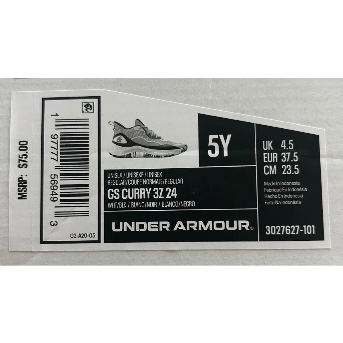 Under Armour shoes - Under Armour Curry 3Z 24 - White (UPC: 0197777569493) 4