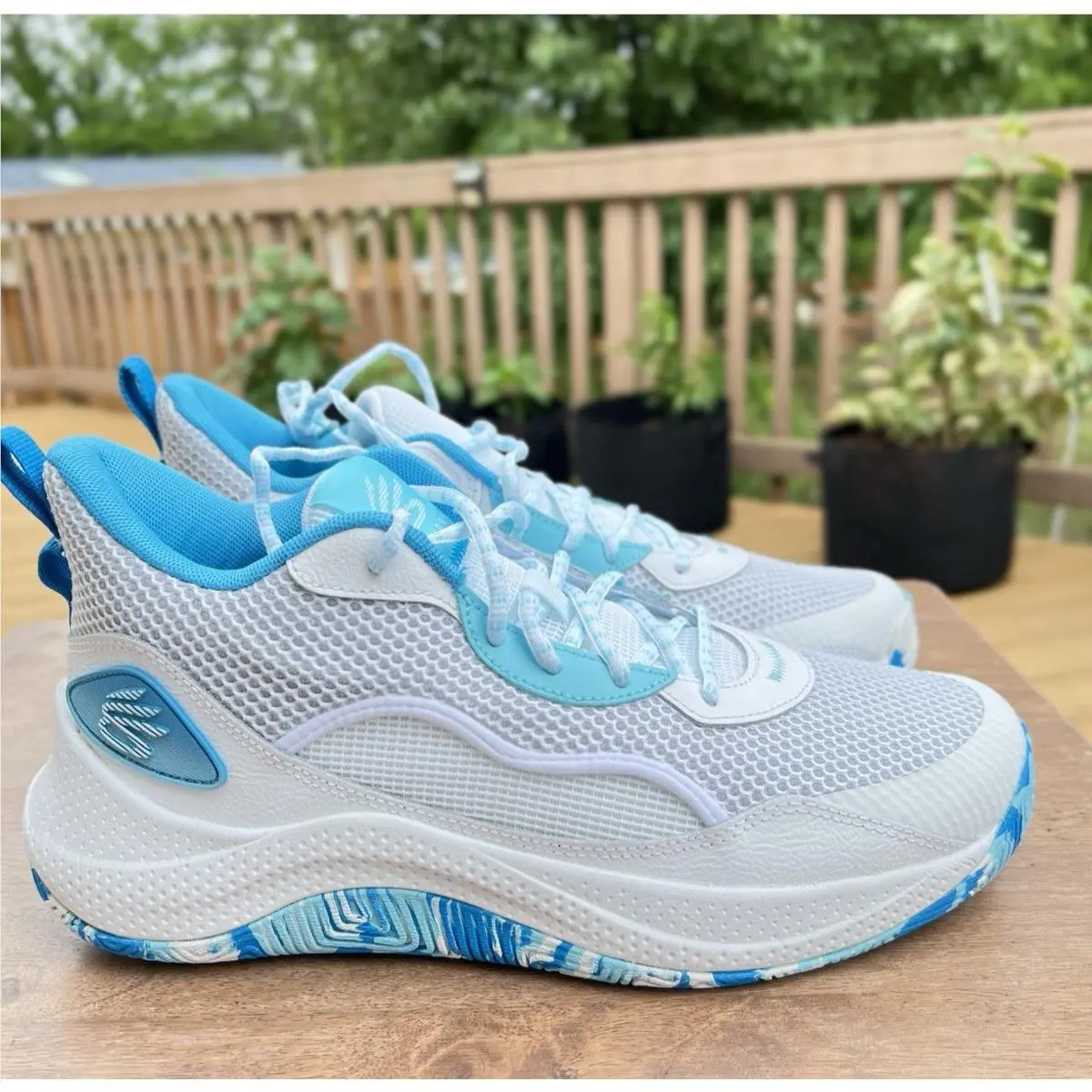 Curry 3Z 24 Men’s Size 12 Blue White Basketball Shoes 3027626-014 by Under Armour