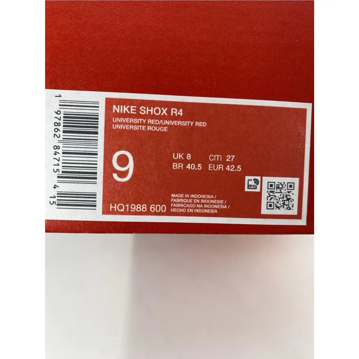 Nike shoes - Nike Shox - Shox - HQ1988 600 - University Red (UPC: 197862847154) 8