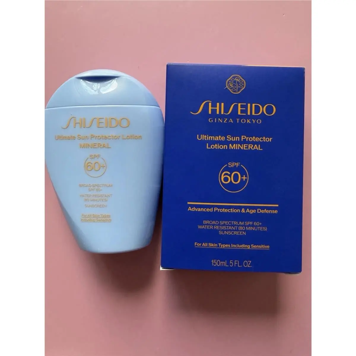 Shiseido Mineral Sun Protector Lotion Spf 60+ 150ml / 5.0 oz IN Retail Box