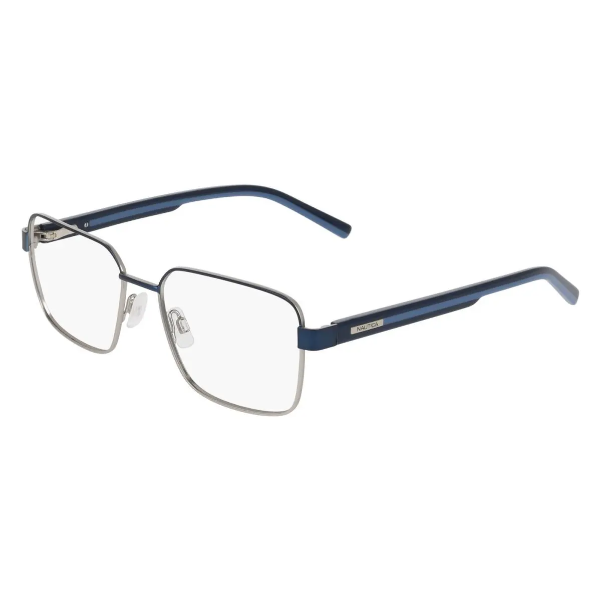 Nautica N 7349 Satin Navy/silver 420 Size 54 Eyeglasses