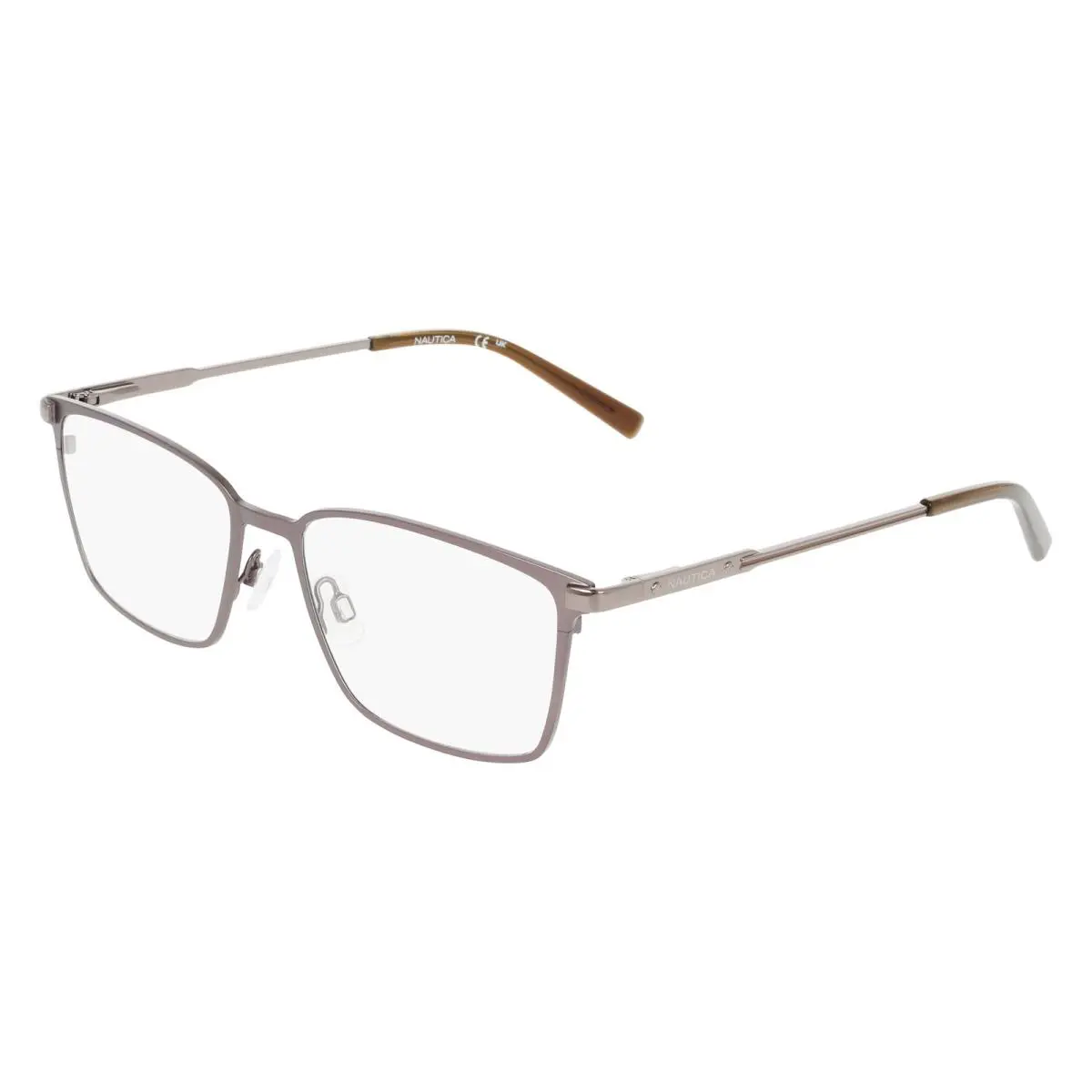 N 7348 Satin Dark Gunmetal 030 Size 55 Eyeglasses by Nautica