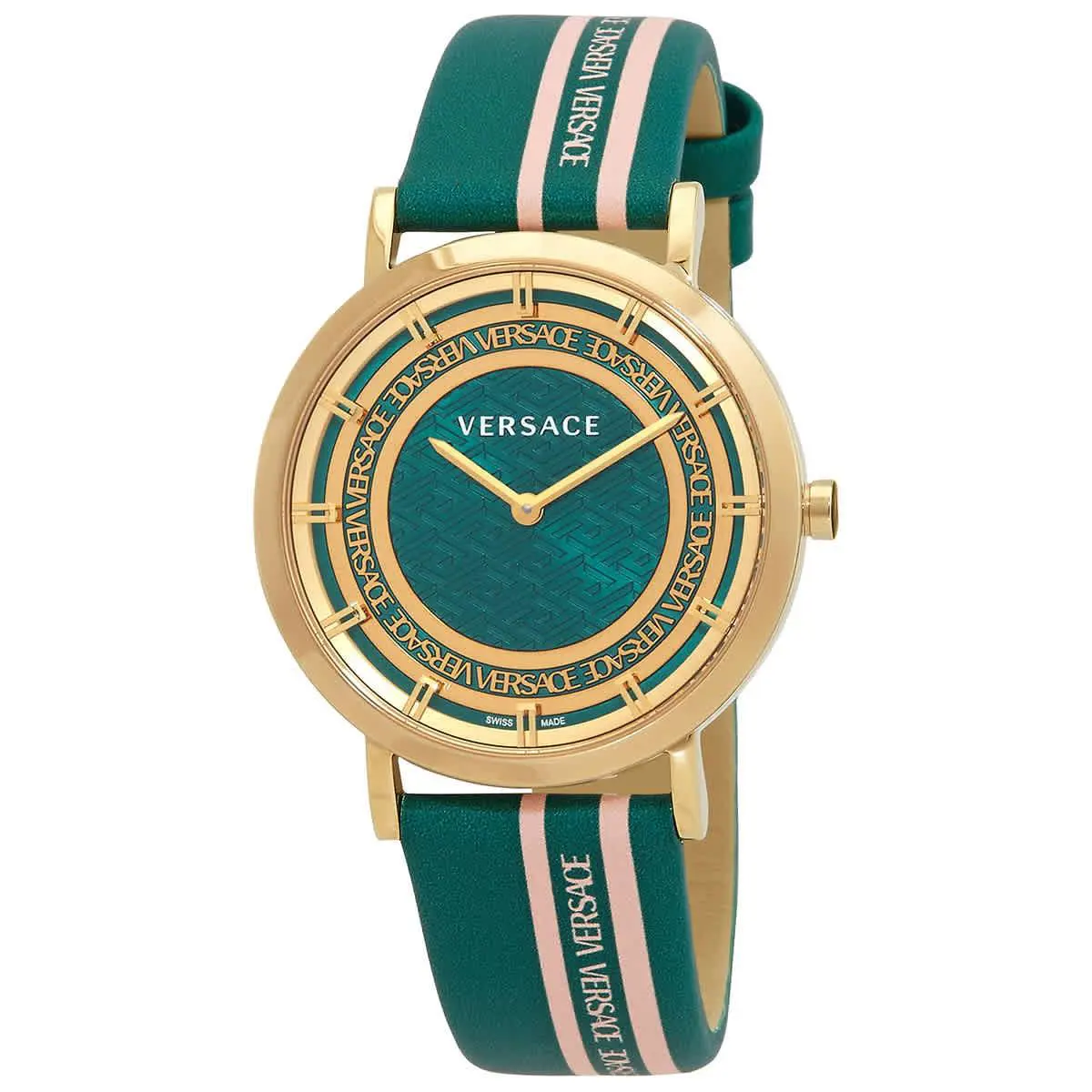 Versace New Generation Generation Quartz Green Dial Ladies Watch VE3M00322