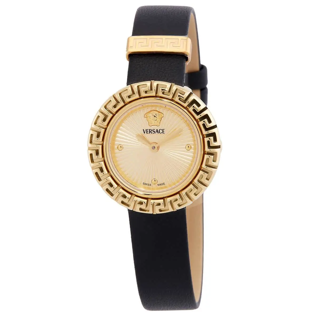 Versace La Greca Quartz Gold Dial Ladies Watch VE8C00224