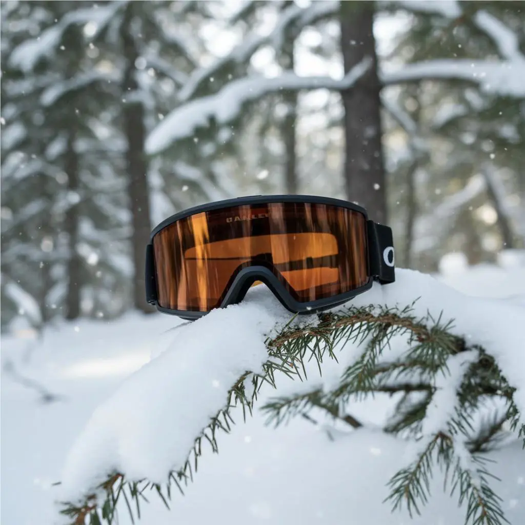 Oakley Snow Goggles Medium Target Line M Matte Black Frame Prizm Persimmon Lens