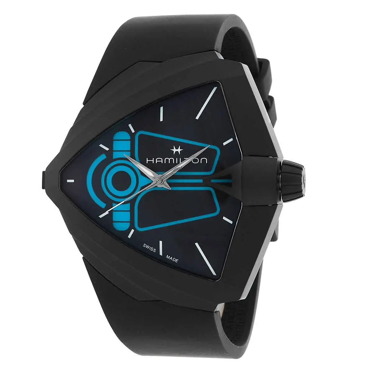 Hamilton Ventura Quartz Black Dial Men`s Watch H24614330
