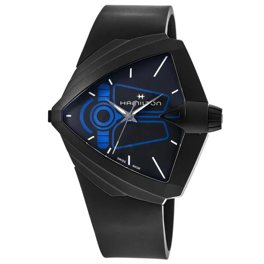 Hamilton Ventura Xxl Bright Dune Black Dial Rubber Men`s Watch H24614330