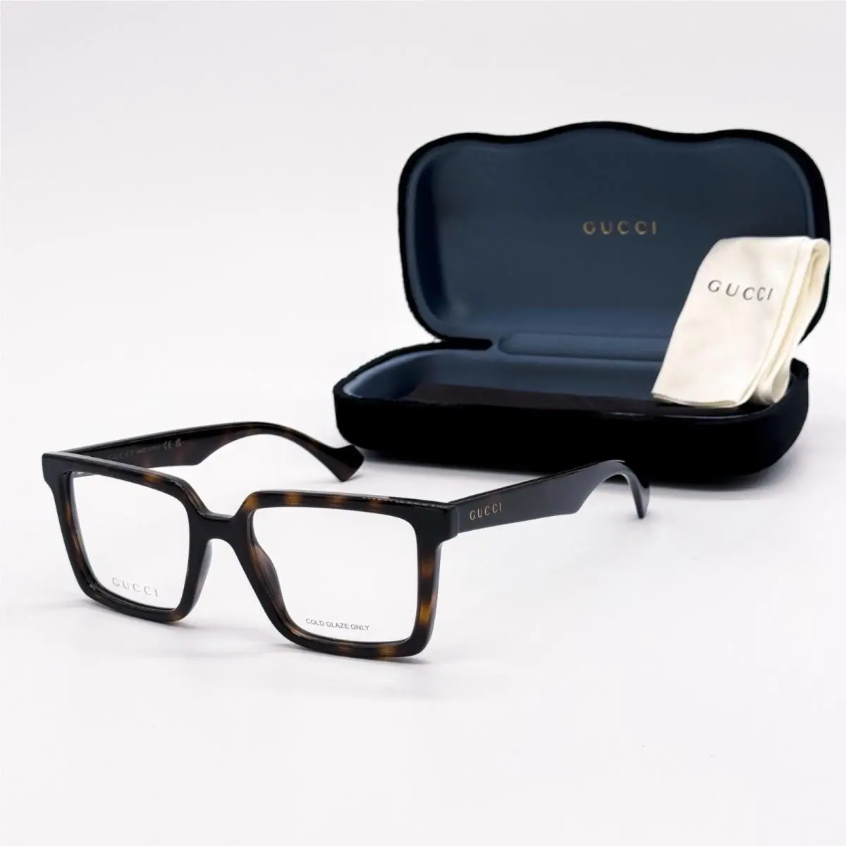 Eyeglasses GG1540O 002 Havana Unisex Eyewear  by Gucci
