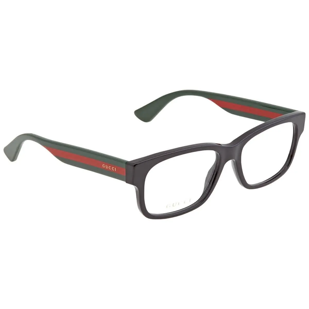 Gucci Demo Rectangular Men`s Eyeglasses GG0343O 007 57 GG0343O 007 57