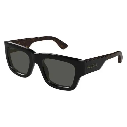 Gucci GG 1668S 1668 004 Black Brown Grey Lens Sunglasses 52mm