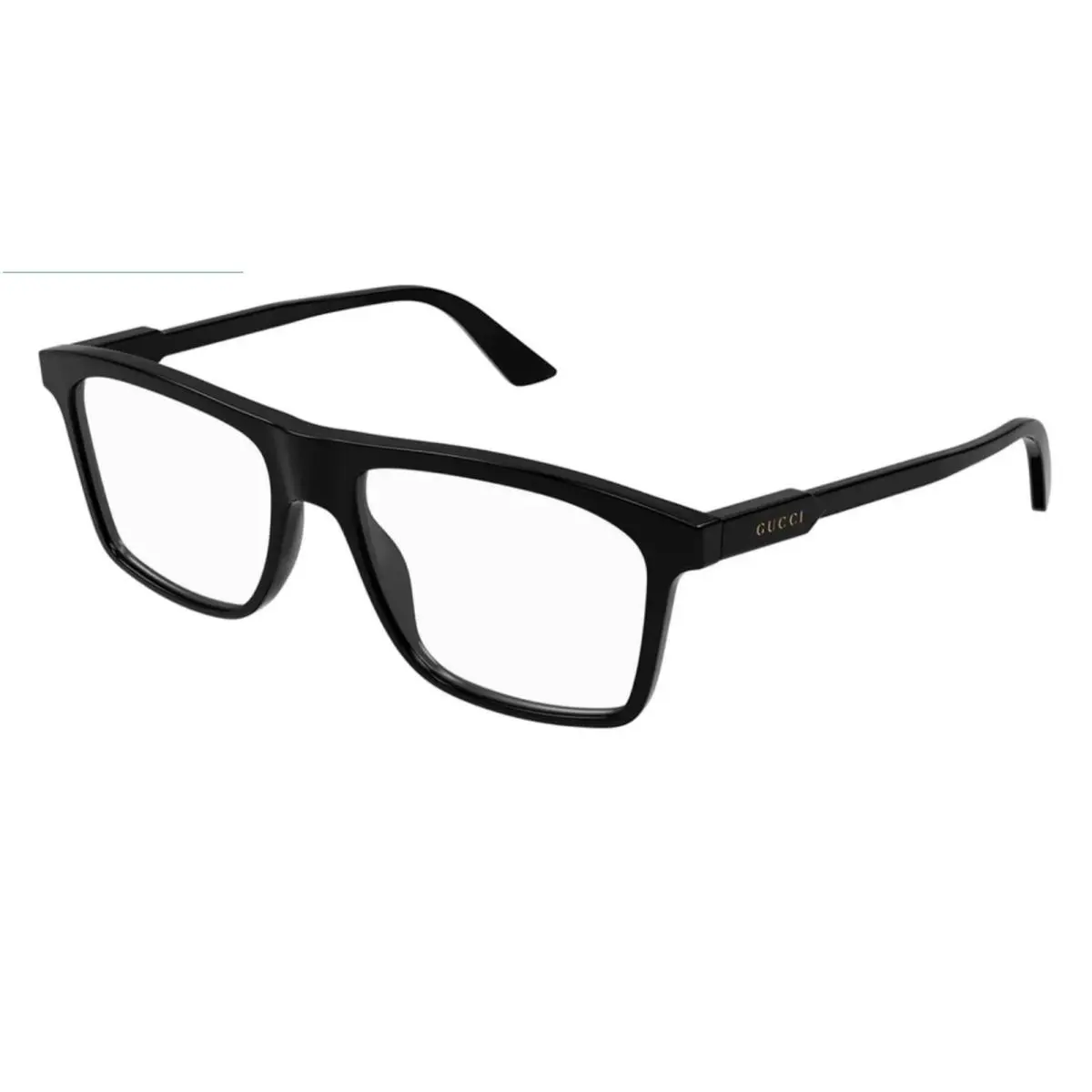 Gucci Eyeglasses GG1820O 001 55-17 145 Shiny Black Large Rectangular Frames