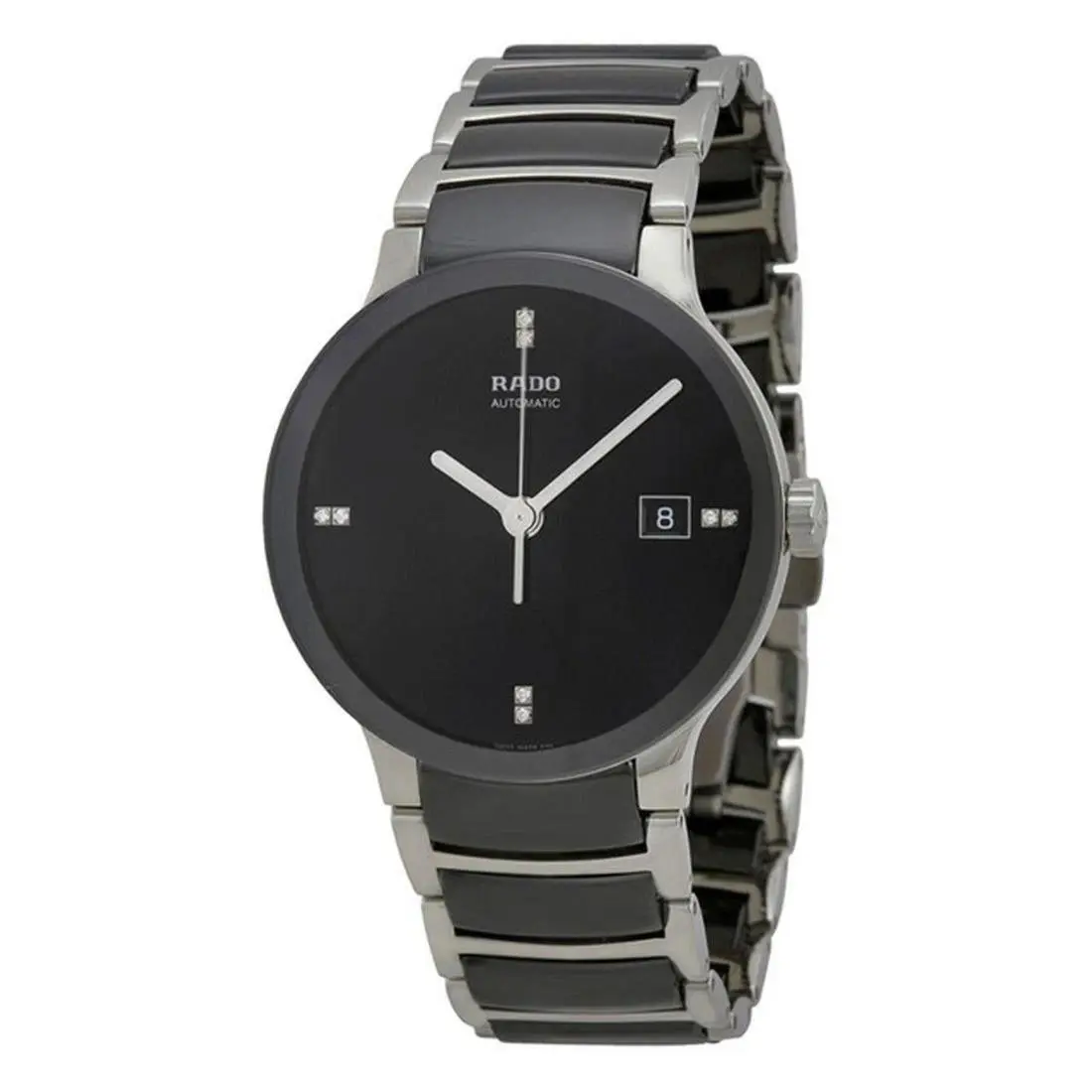 Rado Centrix Automatic Diamond Black Dial Stainless Steel Men`s Watch R30941702