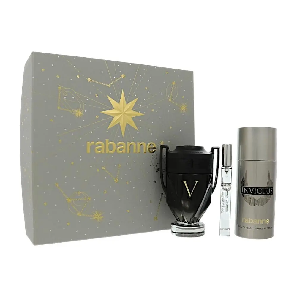 Invictus Victory Extreme  Gift Set For Men 3 Piece by Paco Rabanne